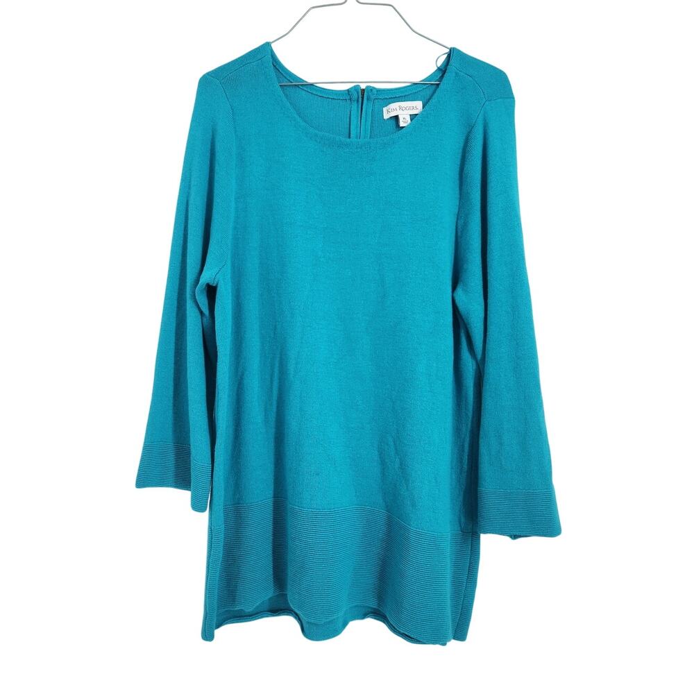 Kim Rogers Blue Sweater - Women's XL Extra Large